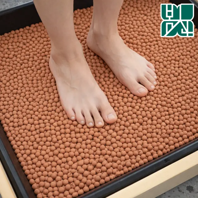 황토 볼 3kg 맨발 걷기 흙 발바닥 지압 황톳 발 마사지 판 길 실내 어싱 매트