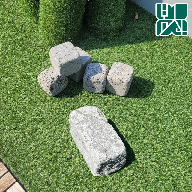 돌담 정원석 사고석 담장석 사구석 메주석 100X100X100